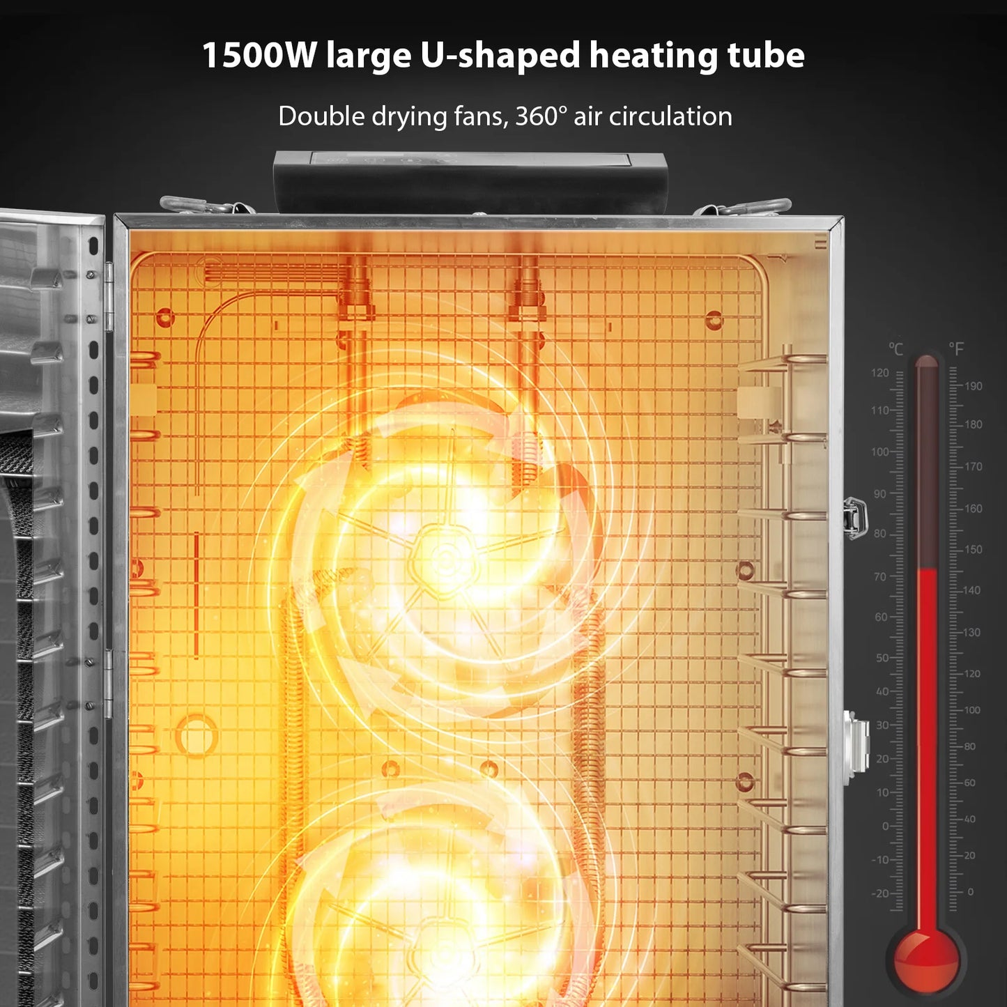 Warm Welcome Decor Commercial Grade Dehydrator 20 Trays