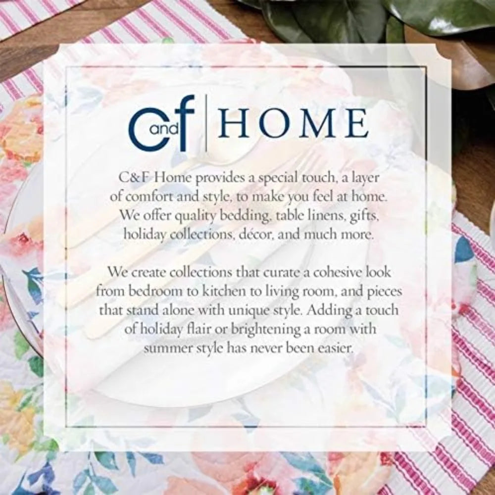 CF Home Needlepoint Throw Pillow Garden Tools Decor