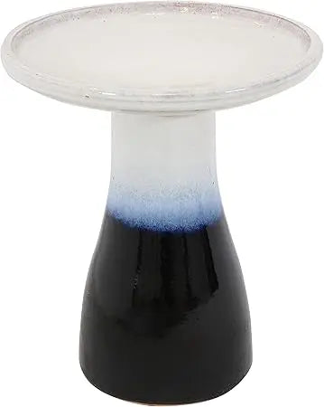 Sunnydaze Ceramic Outdoor Bird Bath Hand Painted UV Frost