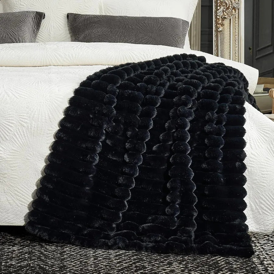 Guangdong Faux Fur Throw Blanket For Sofa