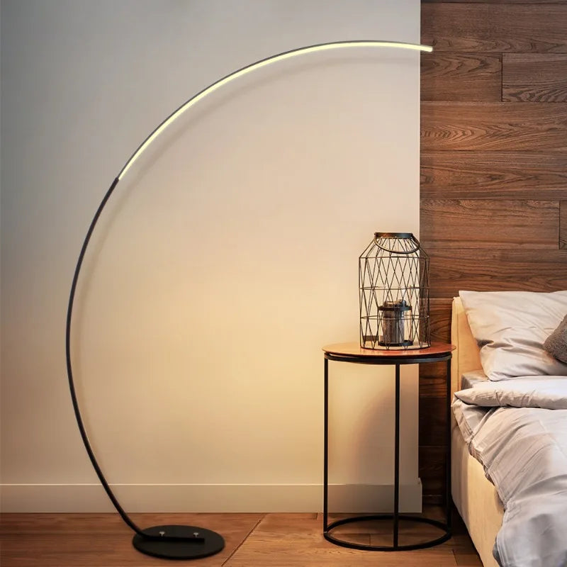 Hign-concerned Minimalist Arched Floor Lamp For Living Room