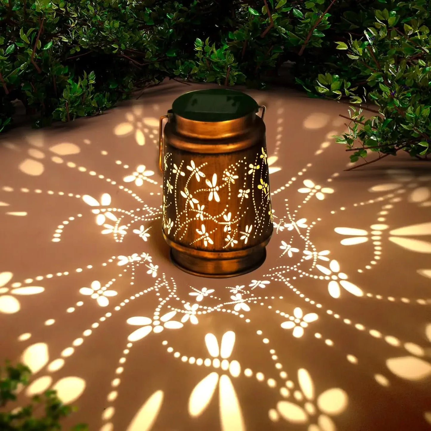 Warm Welcome Decor Solar Lanterns Outdoor Hanging 4 Pack