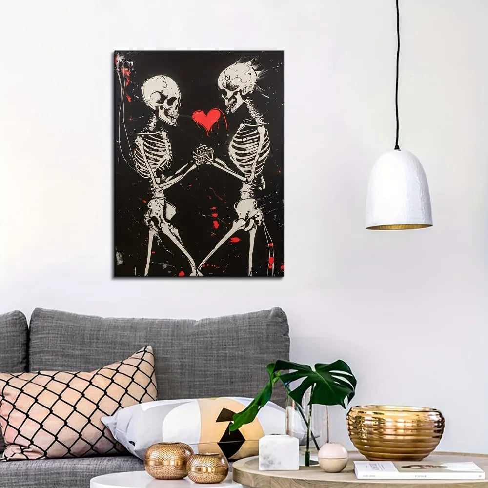 Hign-concerned Solid Wood Picture Frame Halloween Skull