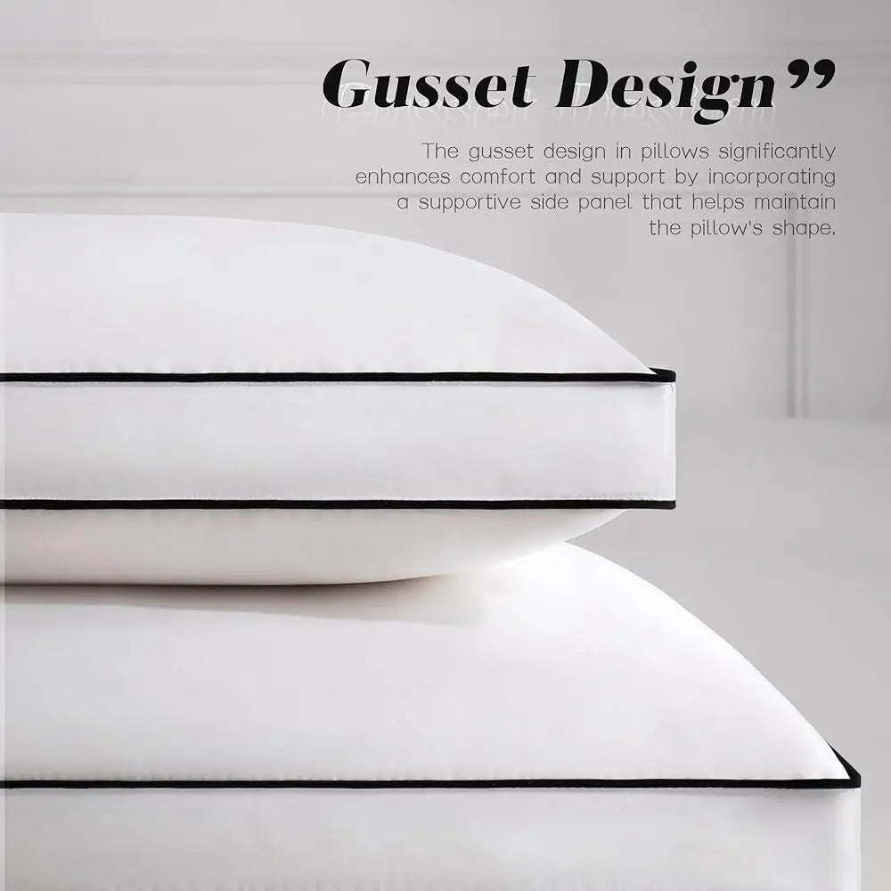 DUTRIEUXCN Luxury Down Pillows Set of 2 Hotel Quality