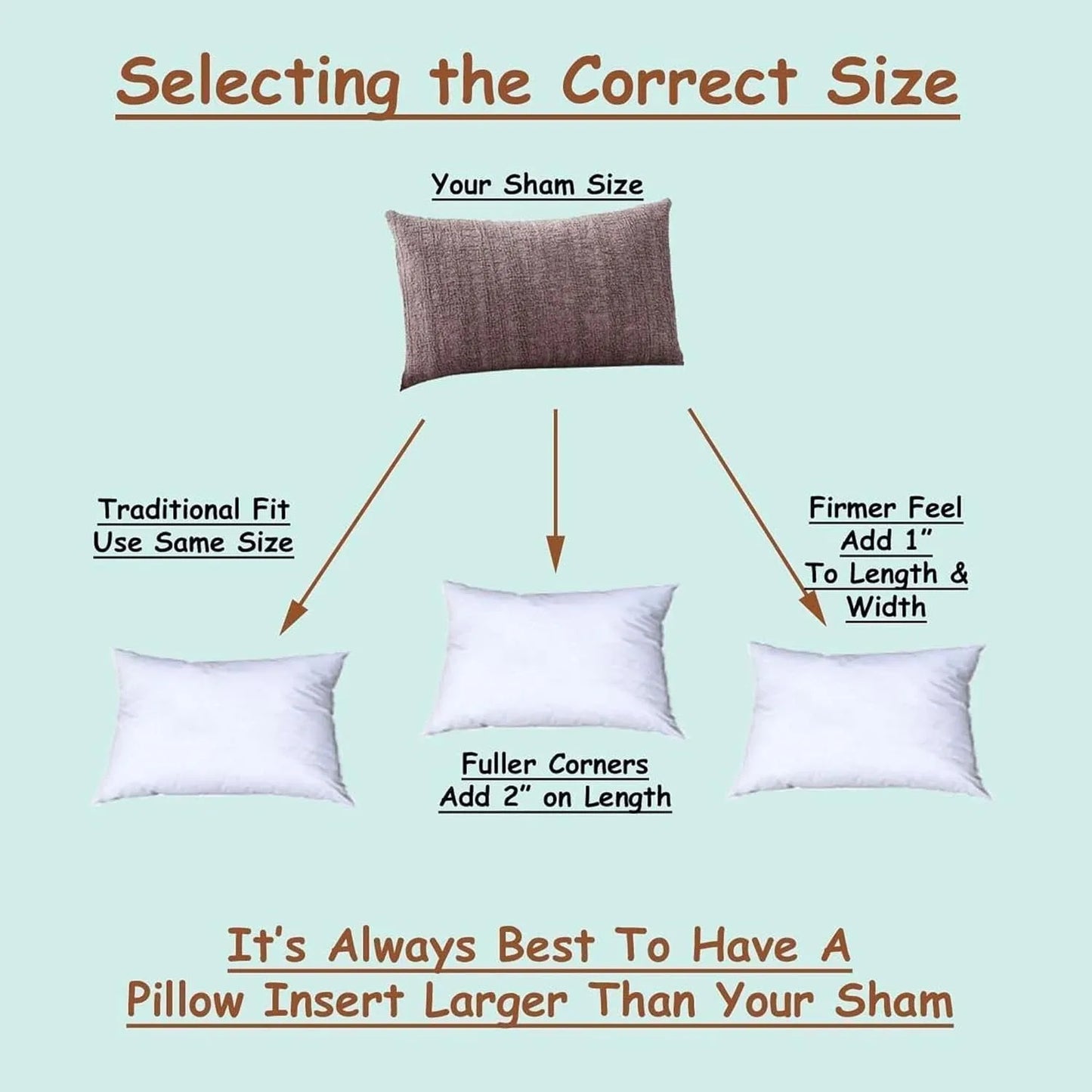 Fabric Count Synthetic Down Pillow Insert Down Alternative