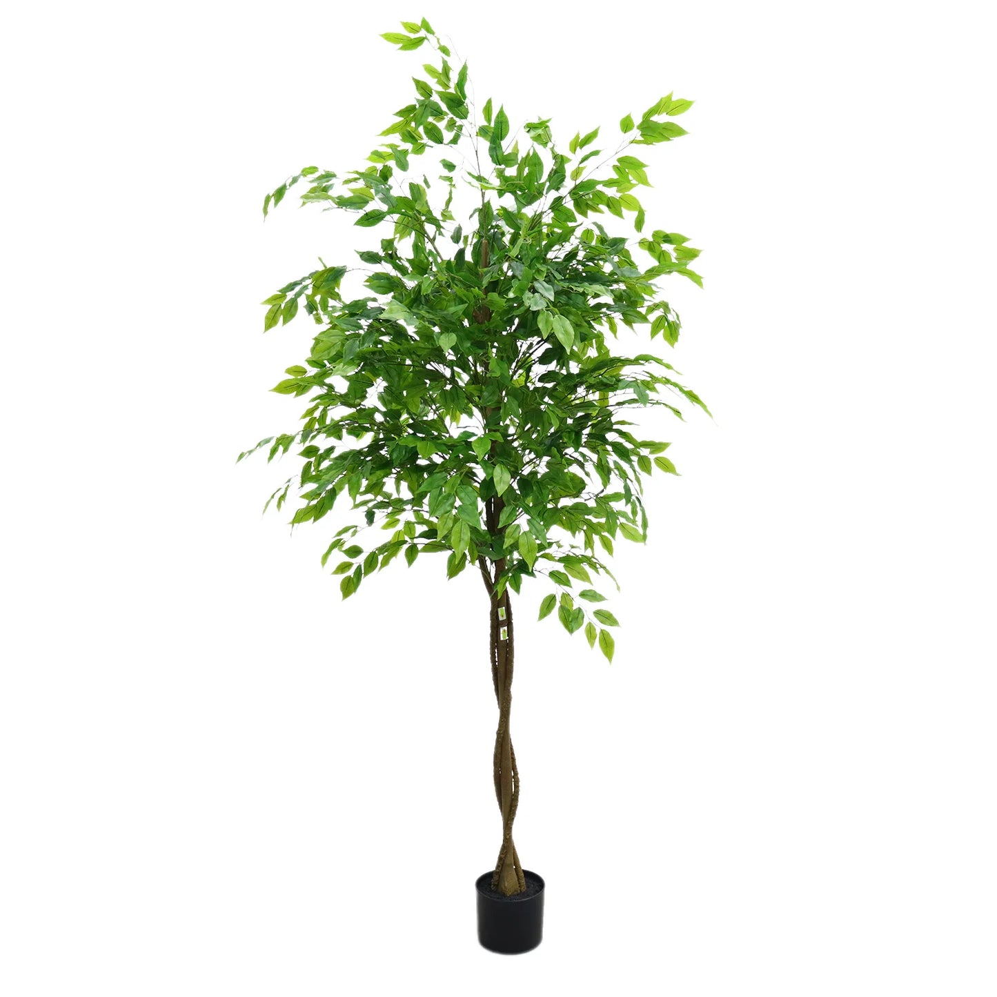 HiMISSCN Artificial Ficus Tree In Planter Realistic