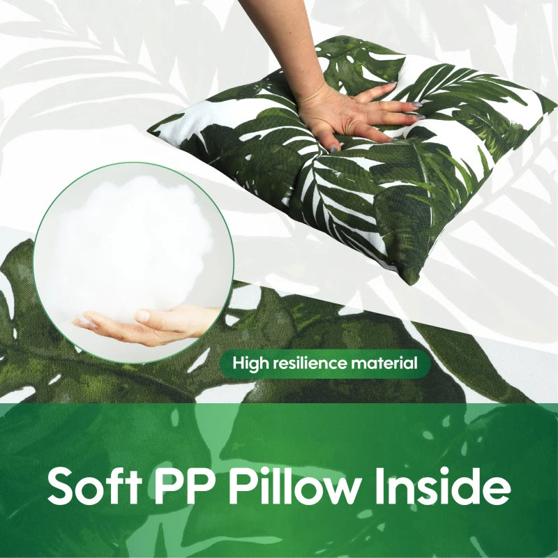 Hign-concerned 2 Pack Outdoor Throw Pillows Waterproof And Fade-Resistant Cushions