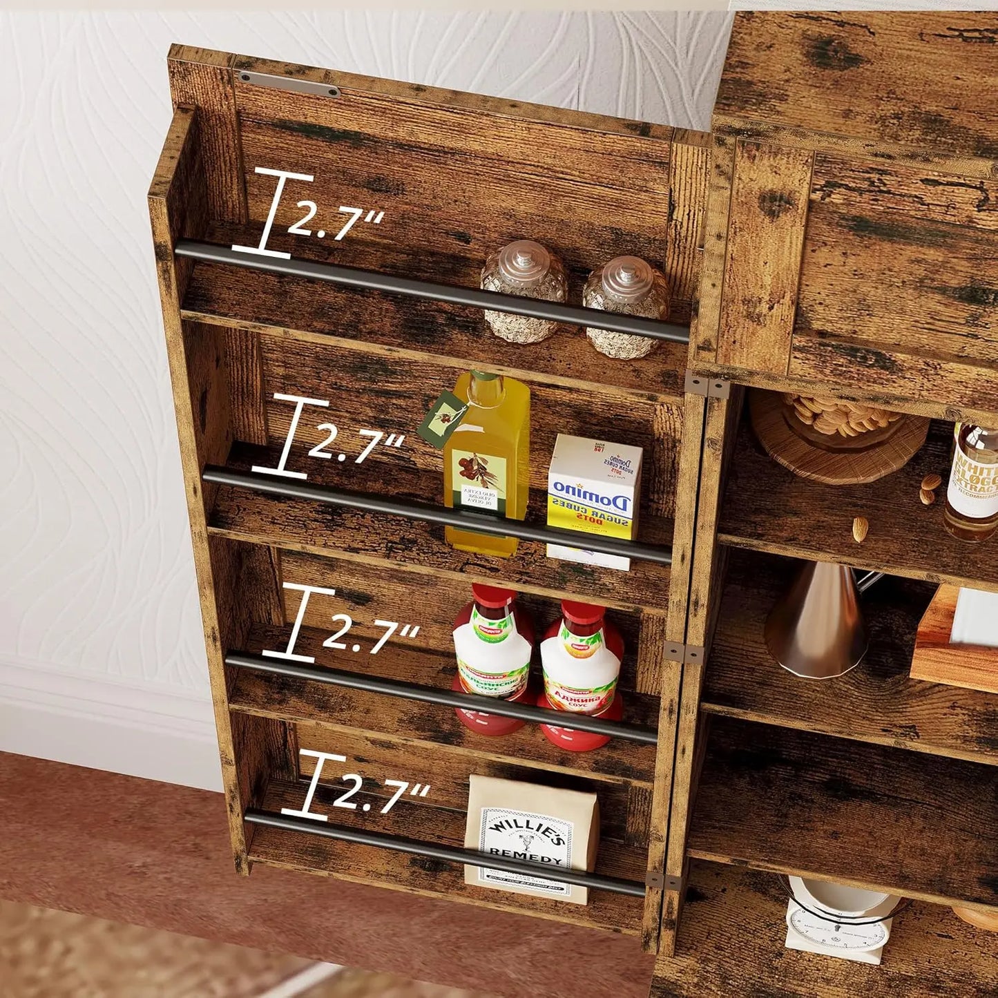 Warm Welcome Decor Ironck Kitchen Pantry With Shelves