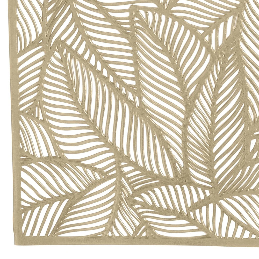 Warm Welcome Decor Pear Leaf Laser Cut Table Mats Set Four