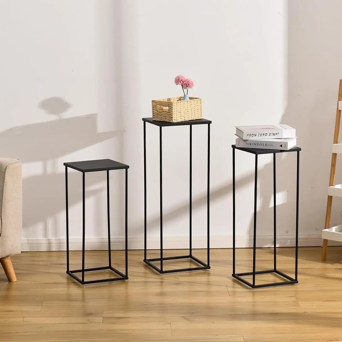 Warm Welcome Decor Three Piece Flower Vase Plant Shelf