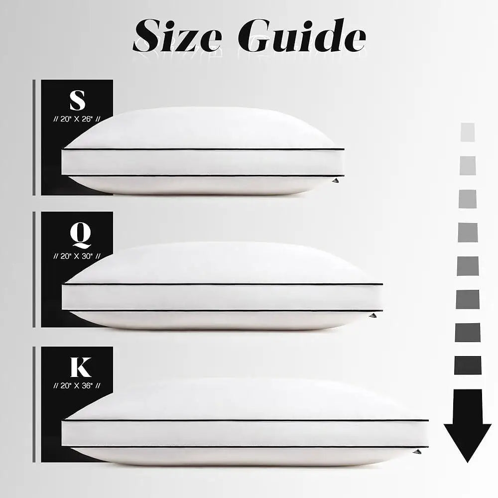 DUTRIEUXCN Luxury Down Pillows Set of 2 Hotel Quality