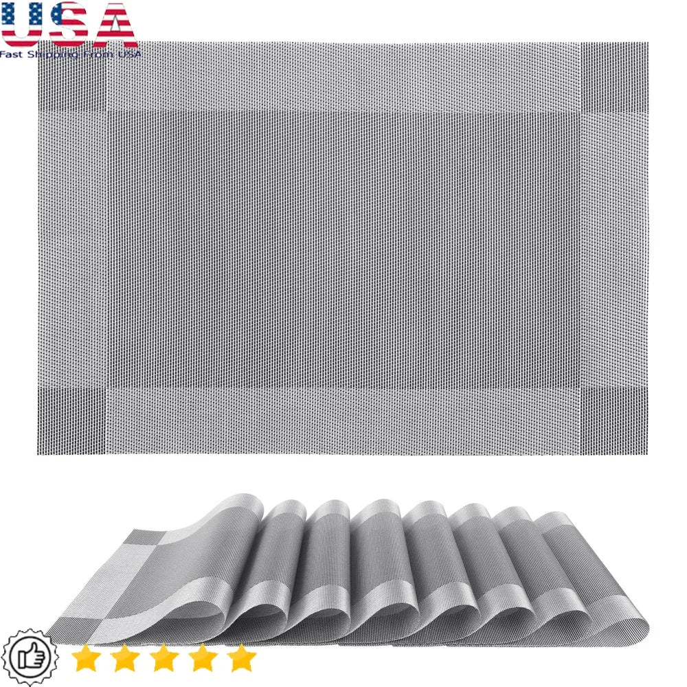 Warm Welcome Decor Placemats Non Slip PVC Heat Resistant