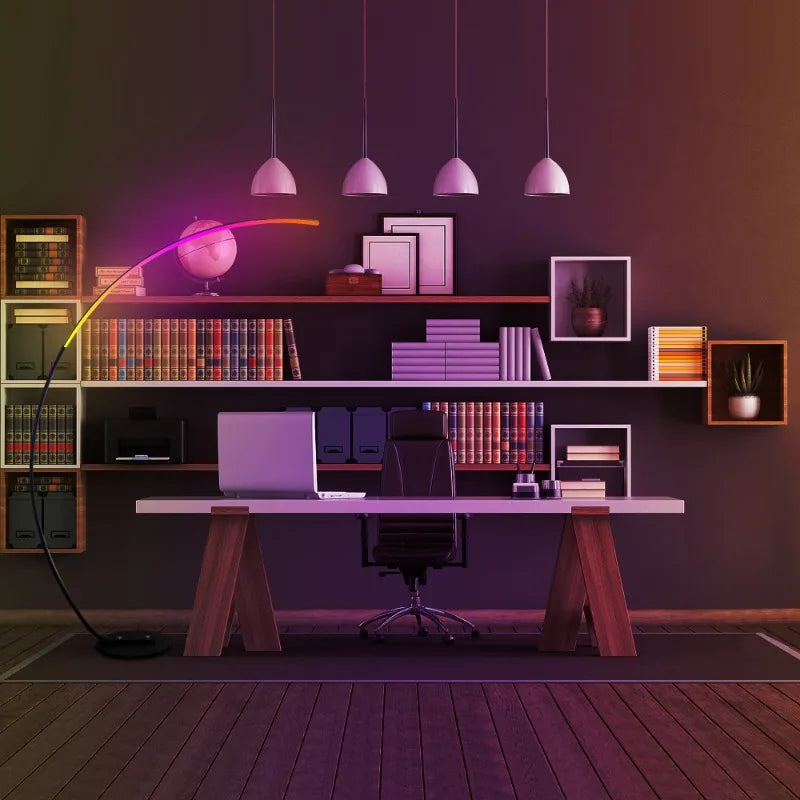 Hign-concerned Minimalist Arched Floor Lamp For Living Room