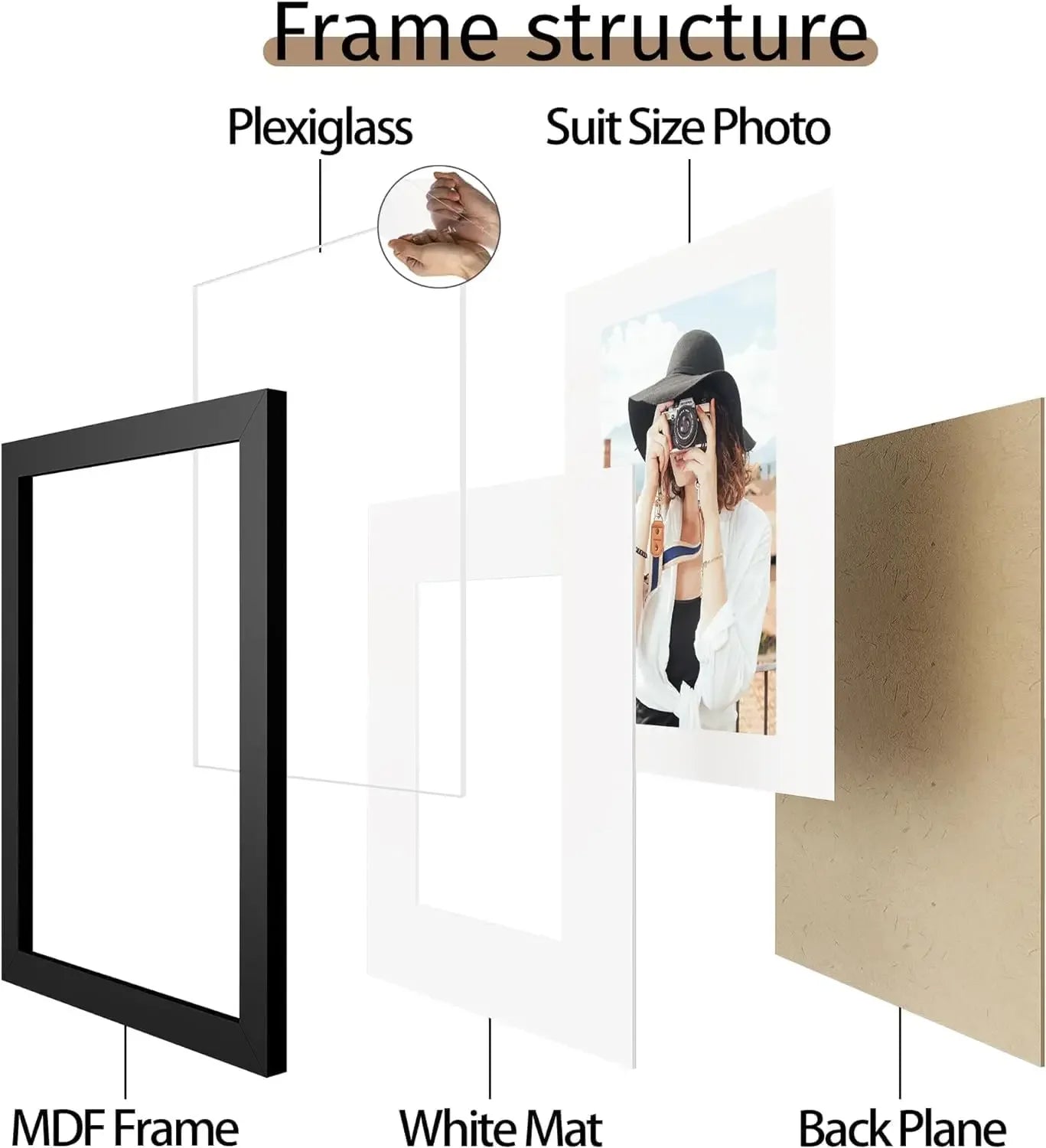 XMSJ Picture Frame Set of 12 Wall Mount Photo Frames