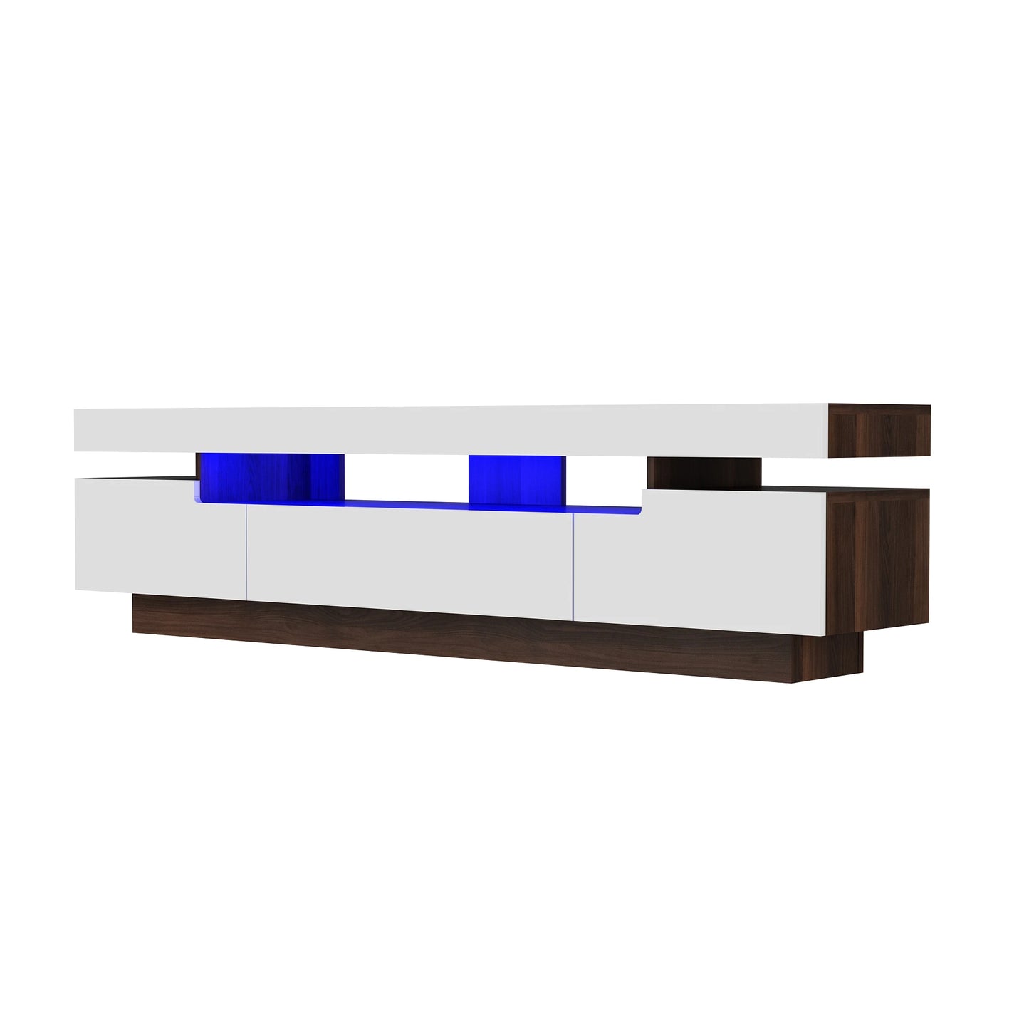 QiaoShiRen Modern LED TV Stand for Living Room Entertainment