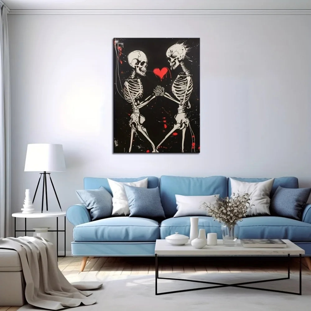 Hign-concerned Solid Wood Picture Frame Halloween Skull