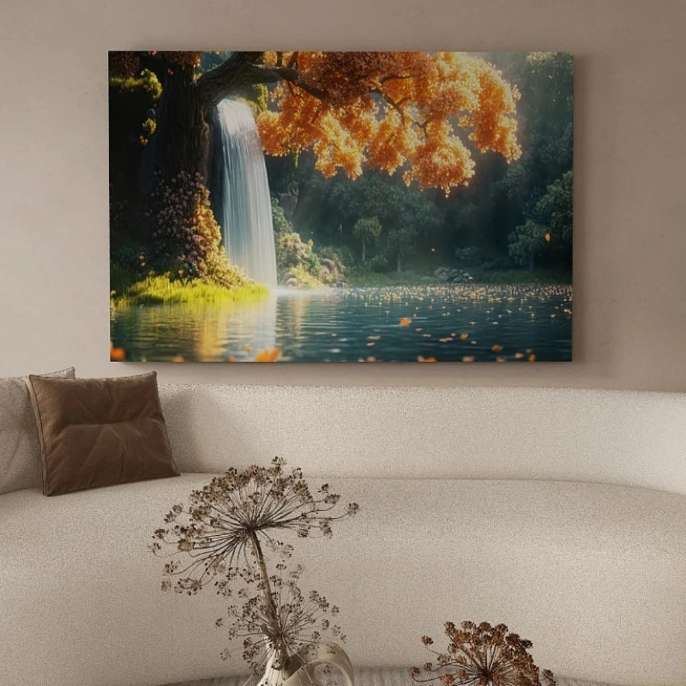 Pine Canvas Wall Art Frame for Living Room