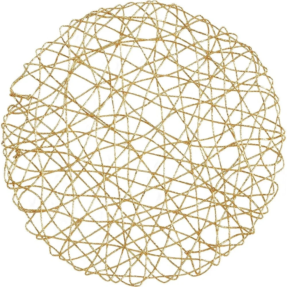 Warm Welcome Decor Intricate Wire Nest Placemat Set 4