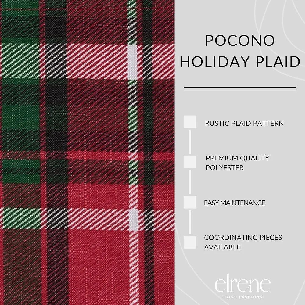 Warm Welcome Decor Rustic Plaid Christmas Table Placemats