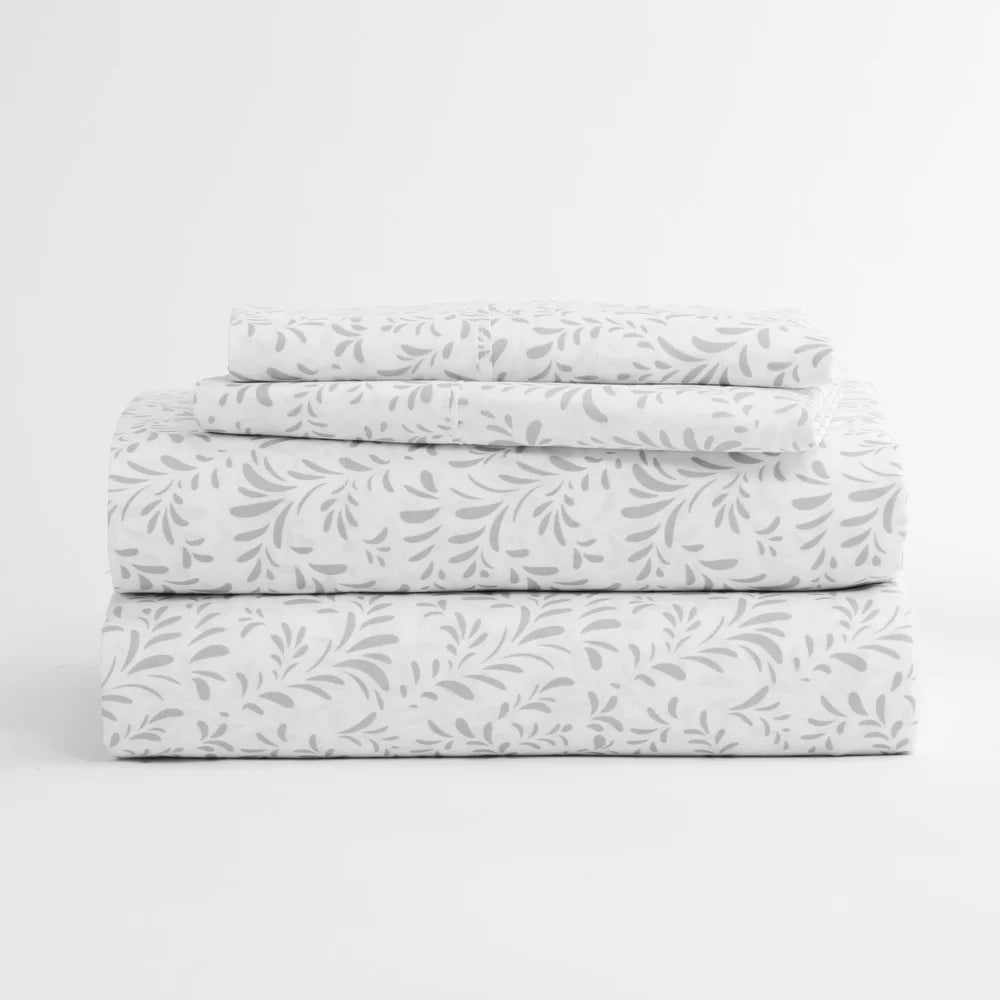 DUTRIEUX Microfiber 4 Piece Deep Pocket Bed Sheet Set
