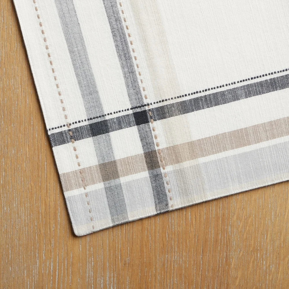 Warm Welcome Decor Cotton Plaid Fabric Placemat Dining Table