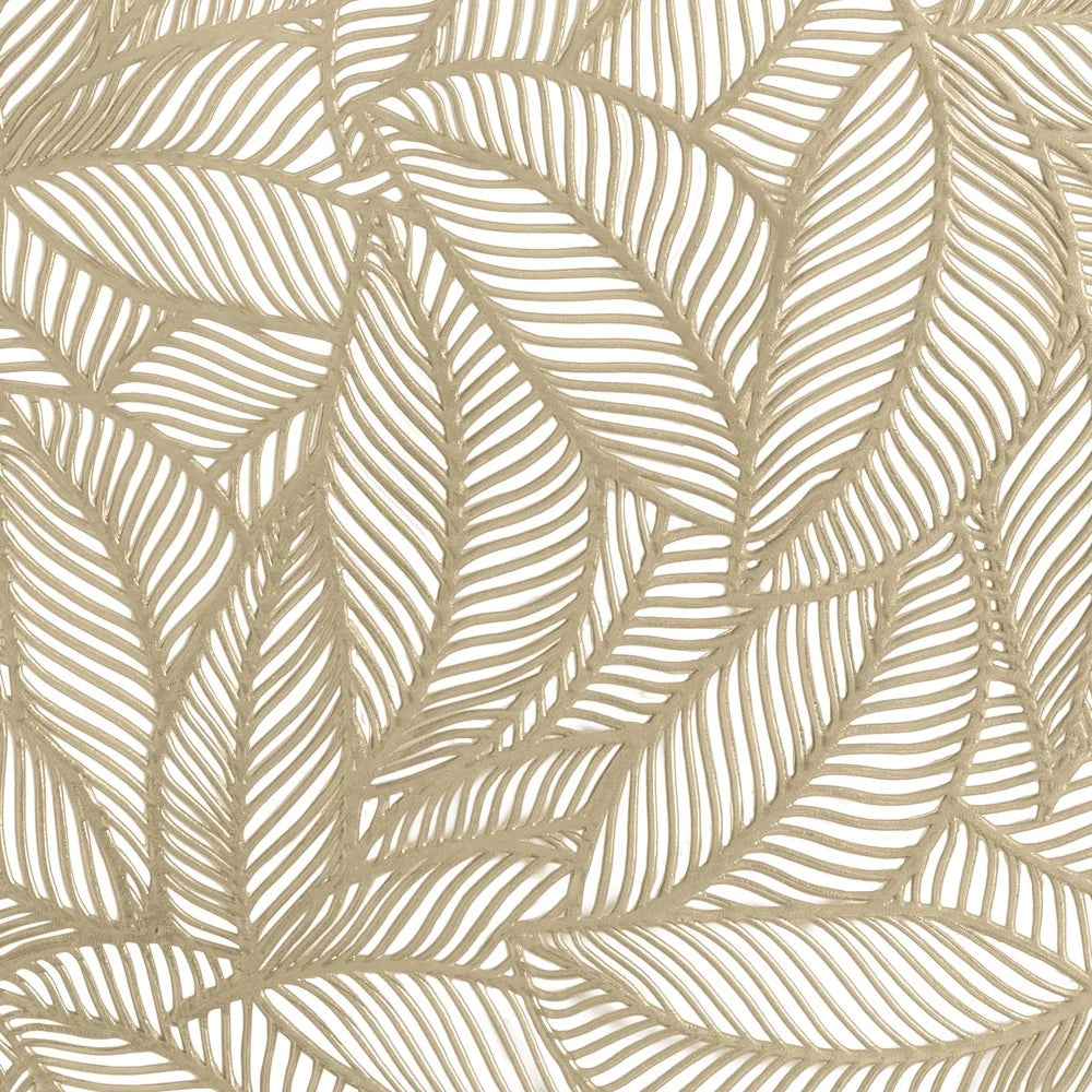 Warm Welcome Decor Pear Leaf Laser Cut Table Mats Set Four