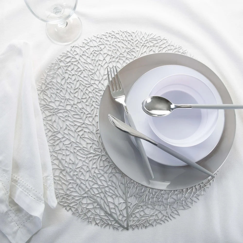 Warm Welcome Decor Four Round Laser Cut Table Place Mats