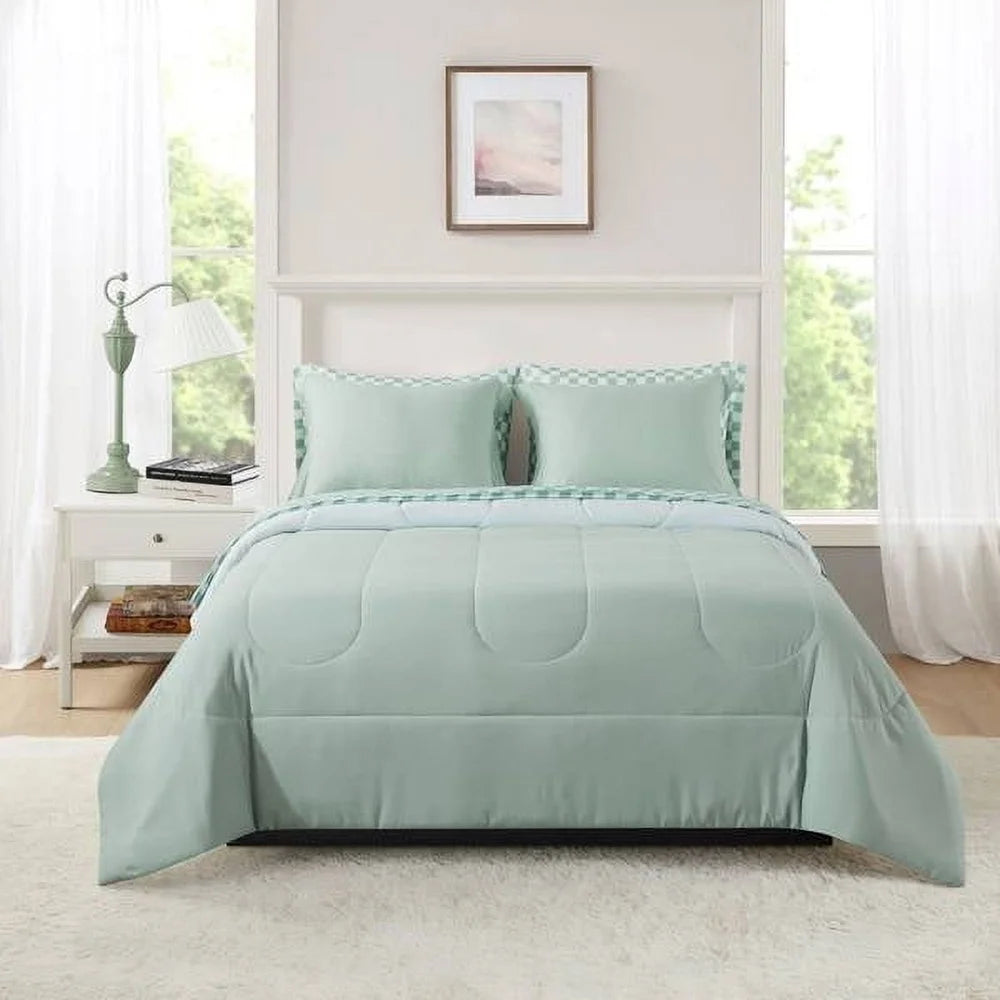 DUTRIEUXCN 7 Piece Reversible Bed In A Bag Comforter Set