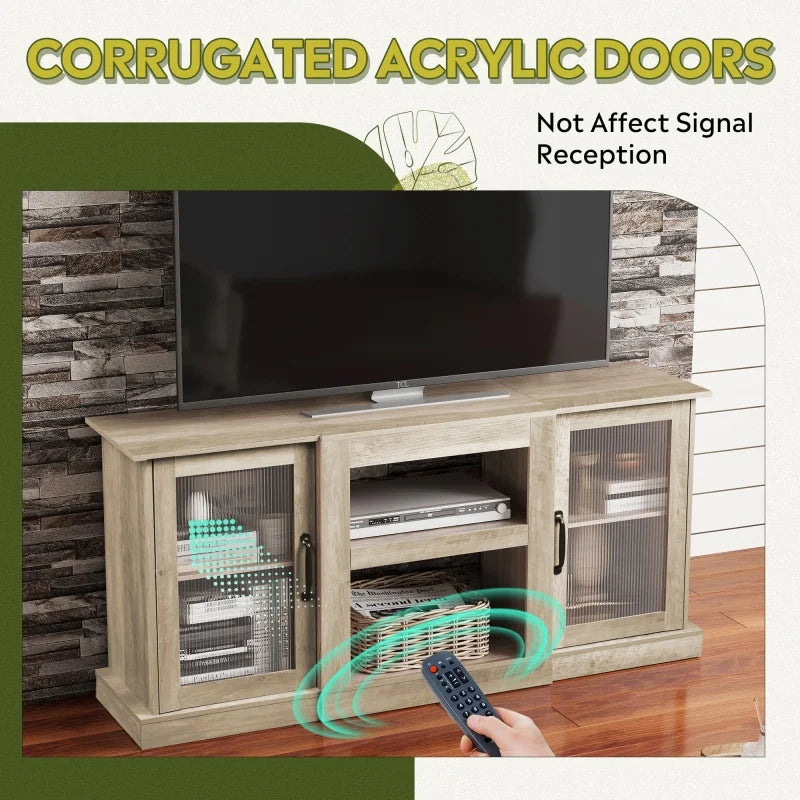 Galaxhero Retro TV Stand Console Cabinet for Living Room Use