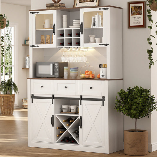 Warm Welcome Decor VOWNER Bar Cabinet With Sliding Door