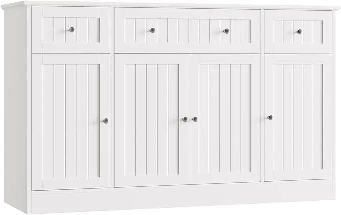 Color Modern Moroccan Style Sideboard Buffet Cabinet With ExtensiveStorage Drawers