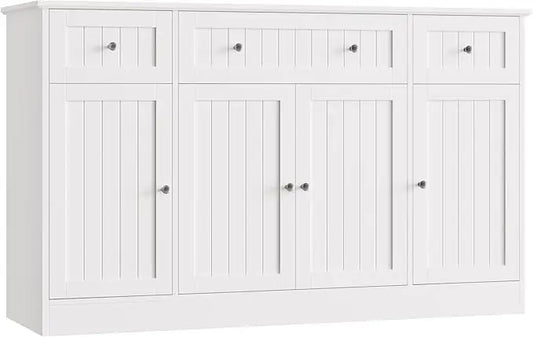 Color Modern Moroccan Style Sideboard Buffet Cabinet With ExtensiveStorage Drawers