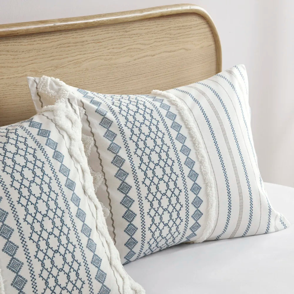 CN Hong Kong Cotton Printed Duvet Cover Set With Chenille
