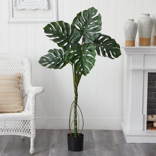 Nearly Nat Monstera Artificial Tree UV Resistant Decor
