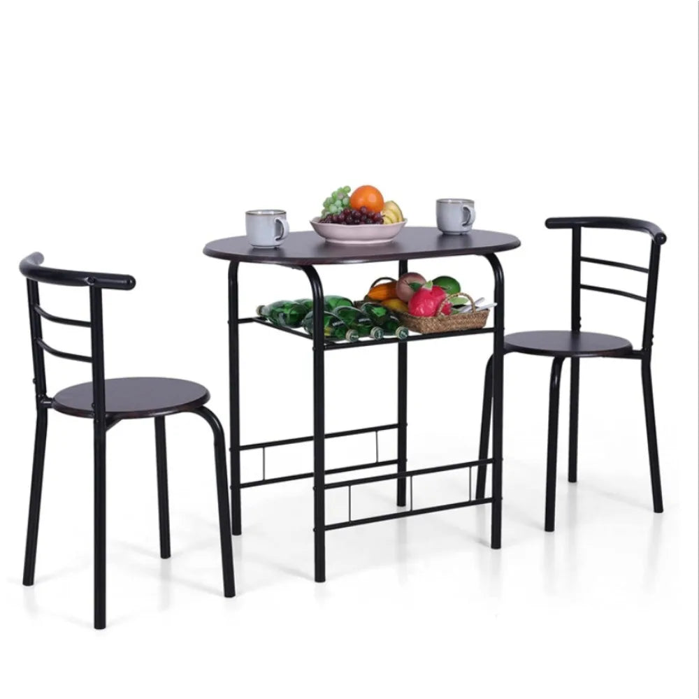 Wooden Round Table And Chair Set For Kitchen Dining Room