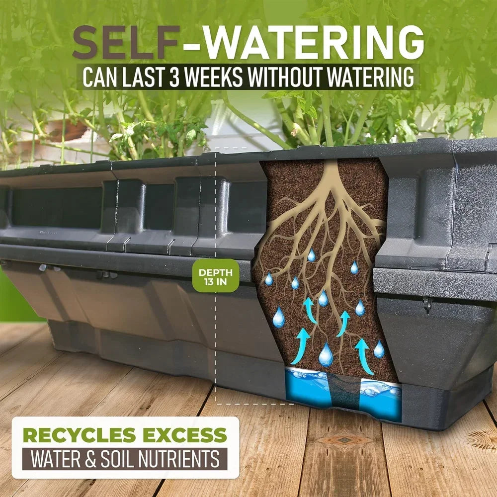 Material Raised Garden Bed Self Watering Container Kit