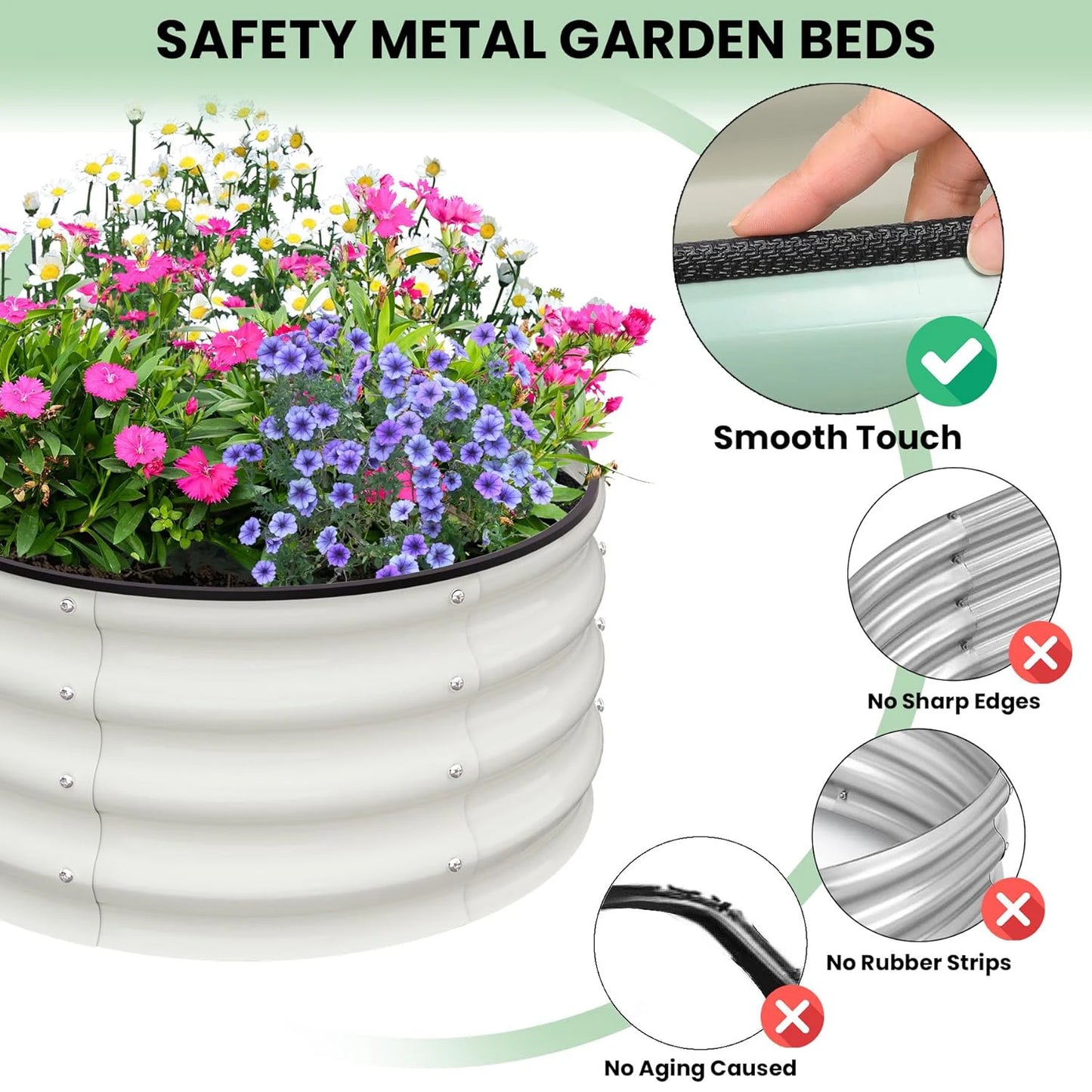 Galvanized Raised Garden Bed Planter For Vegetables