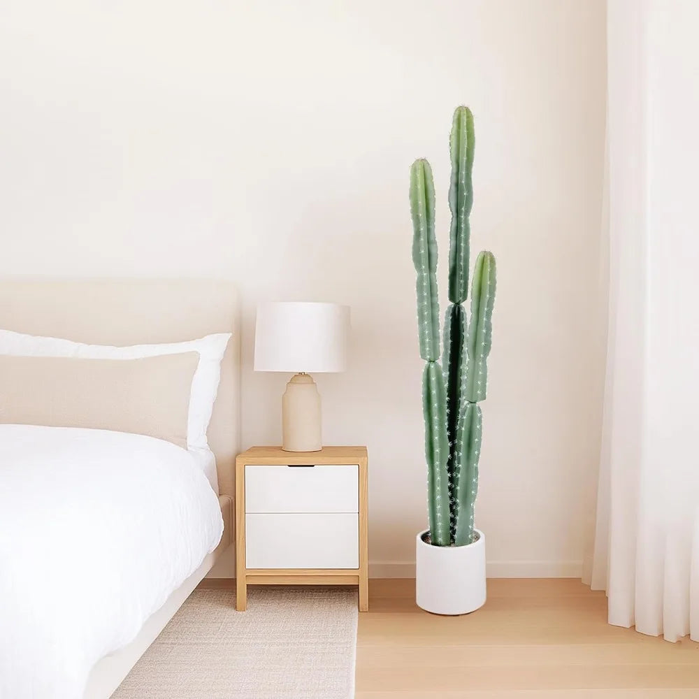 Color Artificial Cactus Indoor Decor Faux Plant For Home