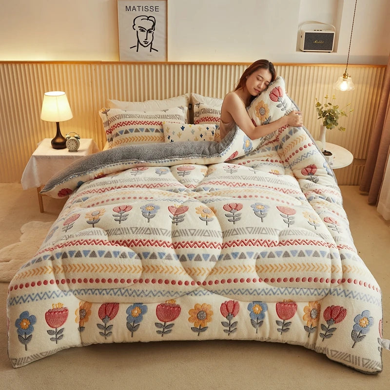 Jiangsu Tribal Aztec Geometric Comforter Set 3 Piece All Season