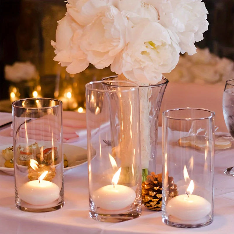 Warm Welcome Decor Glass Cylinder Vase Set 12 Piece