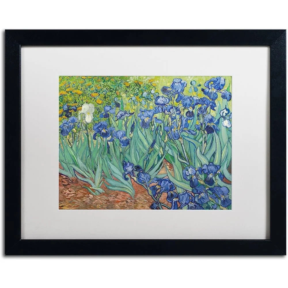 DUTRIEUX Vincent Van Gogh Irises Canvas Print Framed