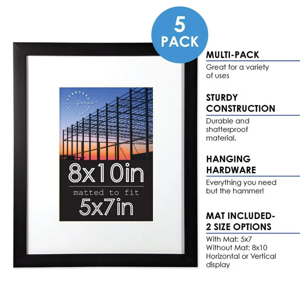 XMSJ Durable Thermoplastic Picture Frame Set 5 Pack