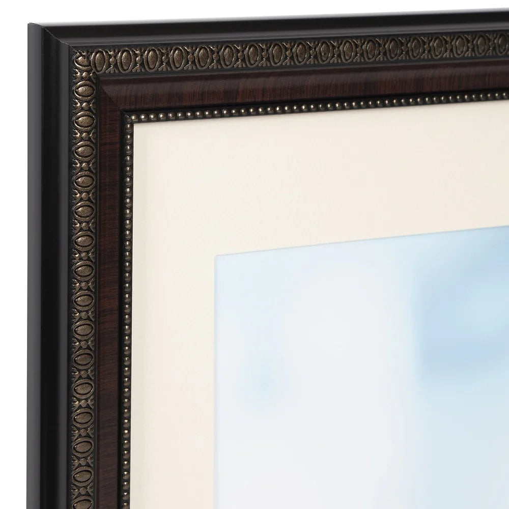 DUTRIEUX Classic Wood Picture Frame With Mat And Glass