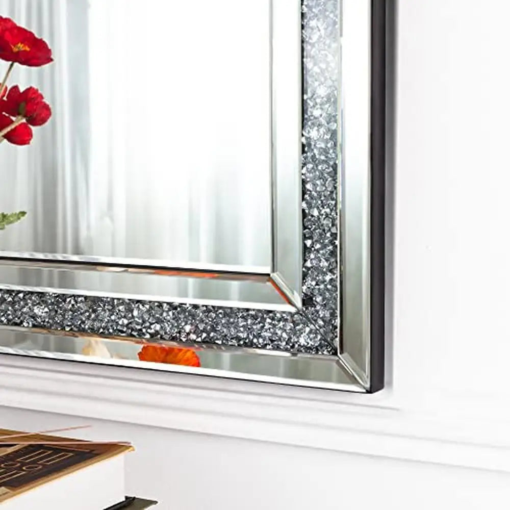 DUTRIEUX Crushed Diamond Beveled Wall Mirror Modern Decor