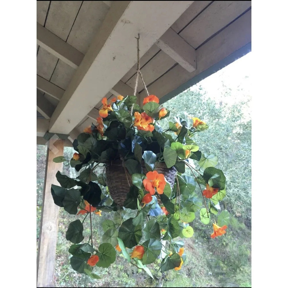 Guangdong Nasturtium Artificial Plant in Hanging Basket