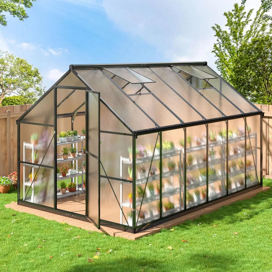 Cover Quick Assembly Aluminum Greenhouse Polycarbonate