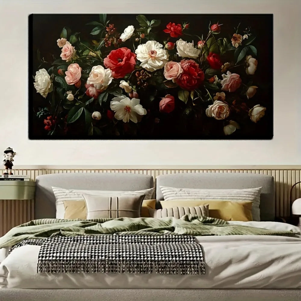 Hign-concerned Victorian Floral Canvas Art Print Decor