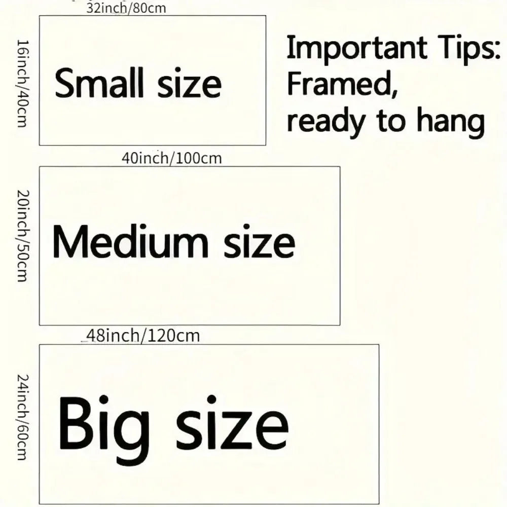 Hign Concerned Pine Canvas Wall Art Frame Gift For Bedroom