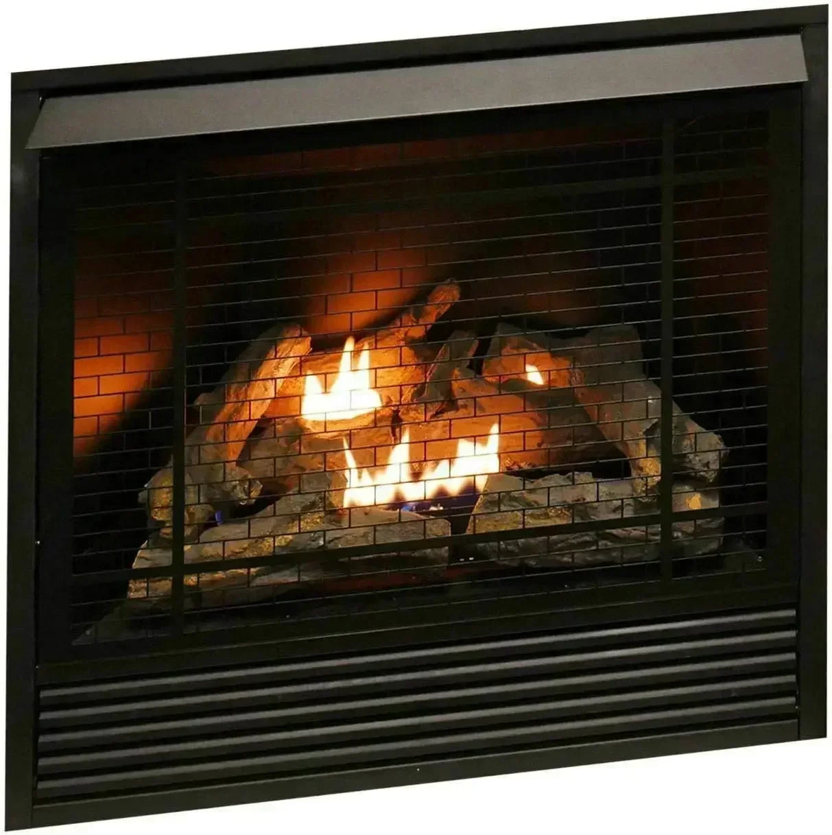 XMSJH Dual Fuel Ventless Gas Fireplace Insert with Remote Control