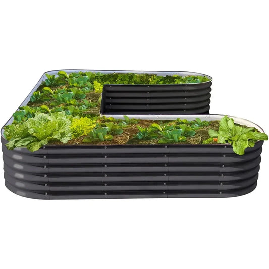 U Shape Raised Garden Bed Metal Planter For Vegetables